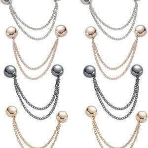 Multi-Function Alloy Clothing Clips 4 Pack Strong Secure Fashion Accessories